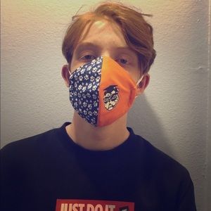 Face mask, mckinney north bulldogs, filter pocket